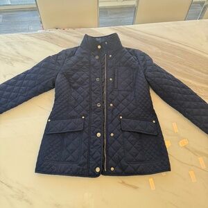 Michael Kors Quilted Jacket - Navy Blue - Size S (Fits M)